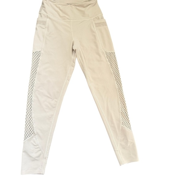 Victoria Secret Beige High-Waisted Leggings with Mesh Detail - Picture 1 of 4